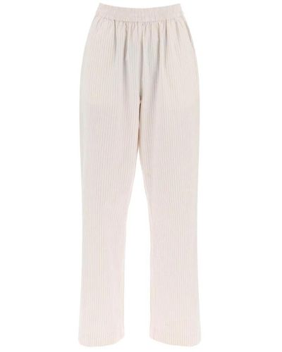 Skall Studio Cotton striped claudia pants - Neutro