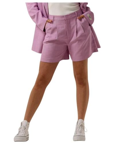Colourful Rebel Rosa high waist shorts für den sommer - Lila