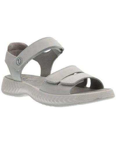 Ara Flat Sandals - Grey