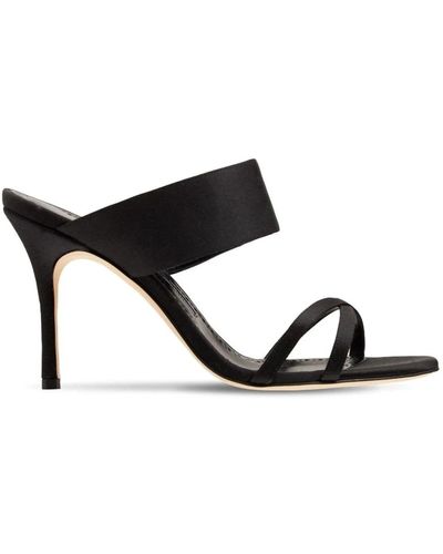 Manolo Blahnik Shoes > heels > heeled mules - Noir