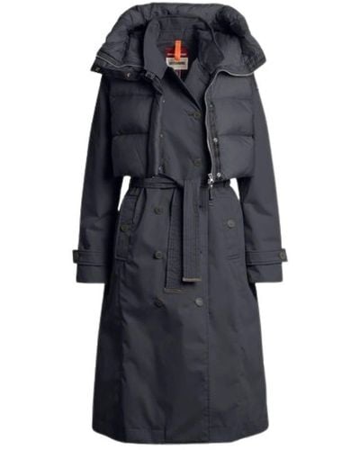 Parajumpers Belted Coats - Blue