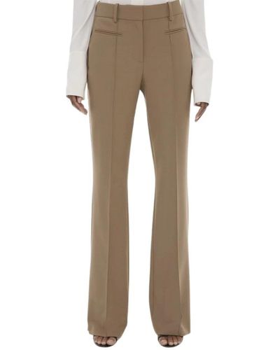 Helmut Lang Pantalones ajustados de mezcla de lana - Neutro