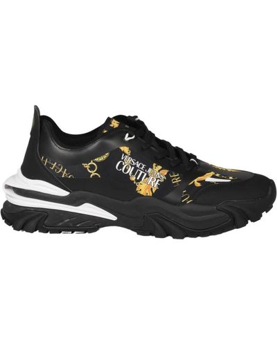 Versace Chain couture trail treck sneakers - Schwarz