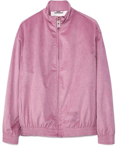 Gcds Alcantara track jacket - Pink