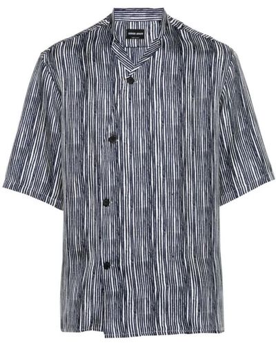 Giorgio Armani Short Sleeve Shirts - Grey