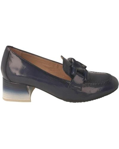 Hispanitas E Wildleder-Loafers mit Ketten-Detail - Blau
