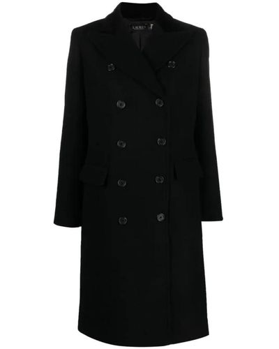 Ralph Lauren Coats > double-breasted coats - Noir
