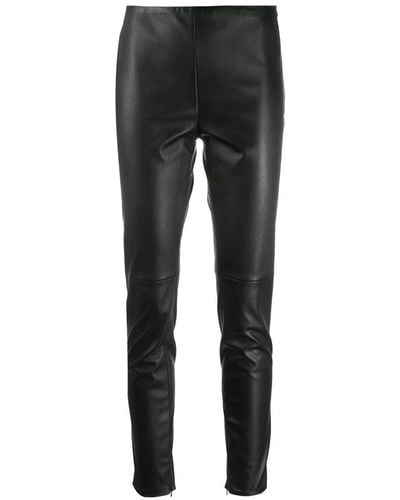 Ralph Lauren Leather Trousers - Black