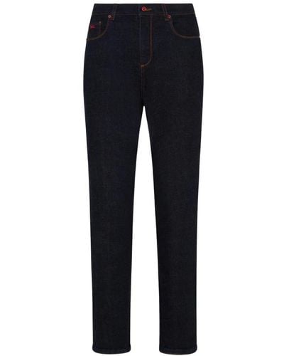 Kiton Jeans > slim-fit jeans - Bleu