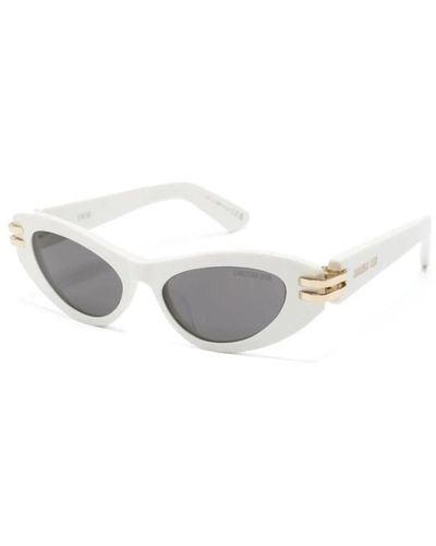 Dior Weiße sonnenbrille mit original-etui,braun/havanna sonnenbrille