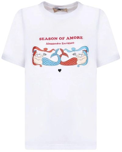 ALESSANDRO ENRIQUEZ T-shirts - Weiß