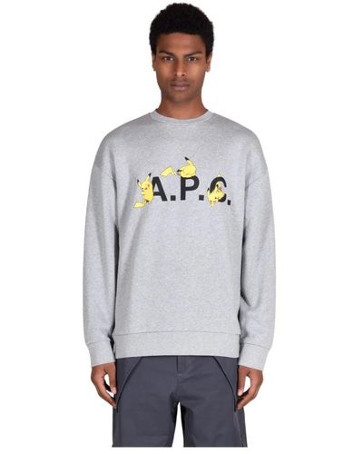 A.P.C. Baumwoll-sweatshirts - Grau