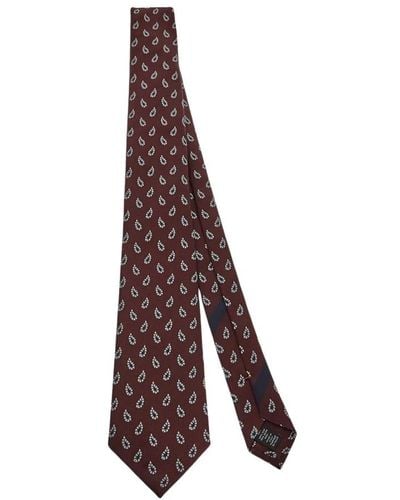 Zegna Luxuriöse seiden zegna krawatte - Braun