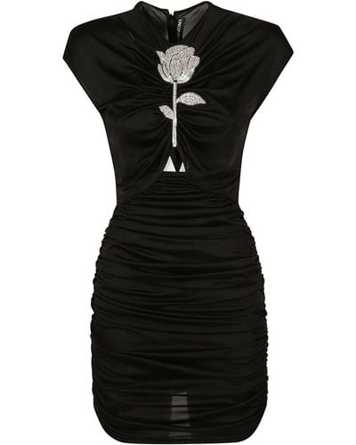 David Koma Short Dresses - Black