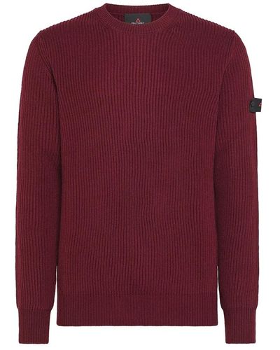 Peuterey Maglia tricot minimalista - Rosso