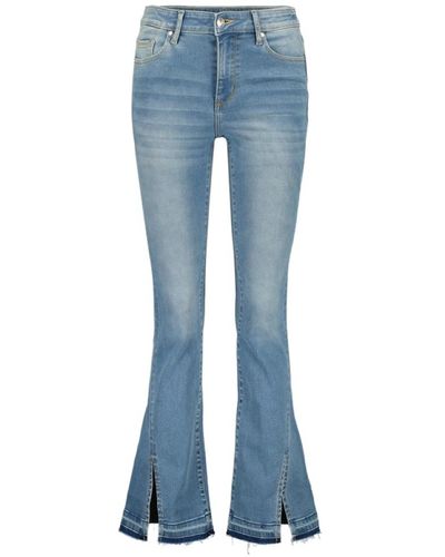 Raizzed Jeans bootcut a vita alta con spacco - Blu