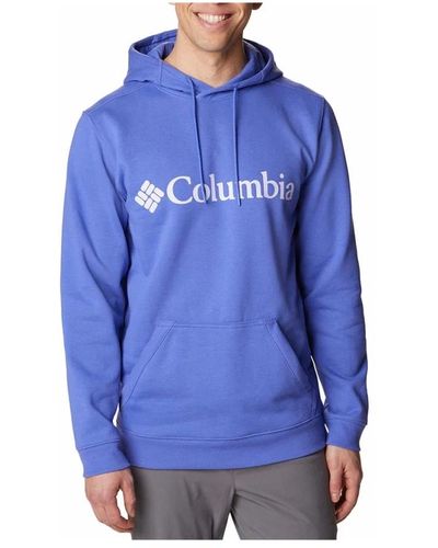 Columbia Logo hoodie für den alltagsstil - Blau