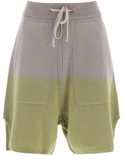 Moncler Shorts in cashmere a vestibilità ampia di x rick owens - Grigio