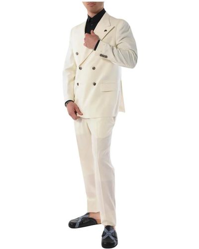 Gabriele Pasini Suits > suit sets > double breasted suits - Blanc
