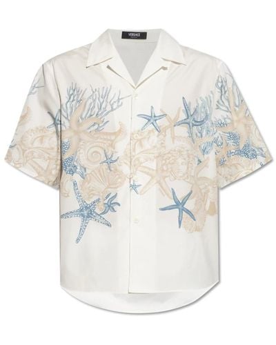 Versace Shirt mit barocco sea print - Weiß