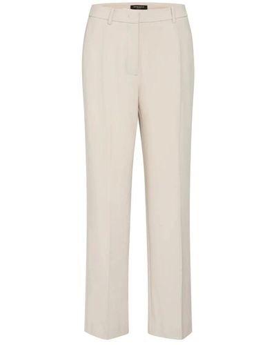 Bruuns Bazaar Pantalones de traje de pierna ancha clásicos - Neutro