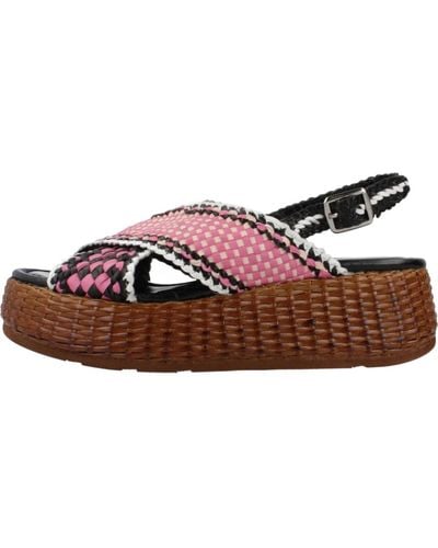Pons Quintana Stilvolle flache sandalen für frauen - Pink