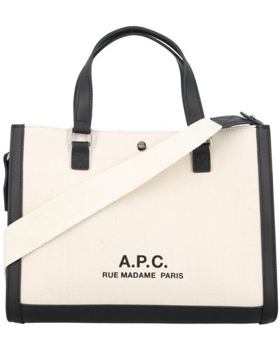 A.P.C. Bags > tote bags - Neutre