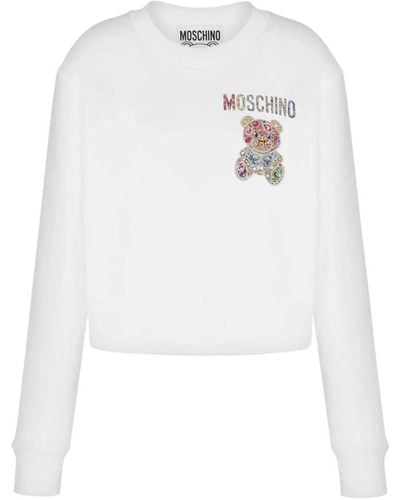 Moschino E Sweater aus Bio-Baumwolle für Frauen - Weiß