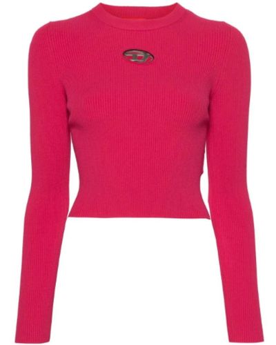 DIESEL Knitwear > round-neck knitwear - Rouge