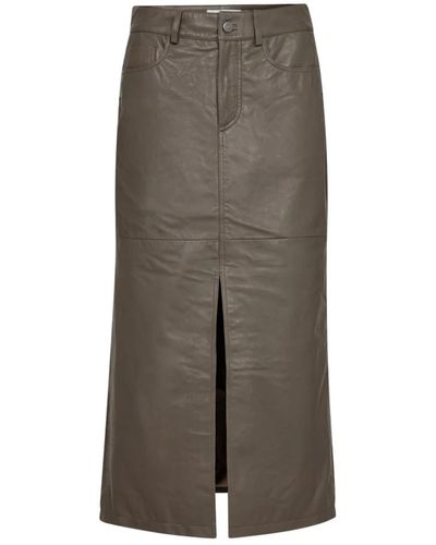 co'couture Skirts > leather skirts - Gris