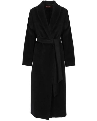 Max Mara Studio Coats > belted coats - Noir