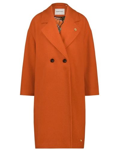 FABIENNE CHAPOT Oversized beth coat mit breitem kragen - Orange