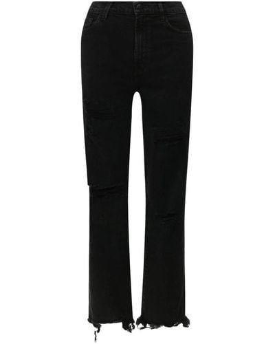 J Brand Straight Jeans - Black