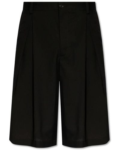 Emporio Armani Pantaloncini di lana - Nero