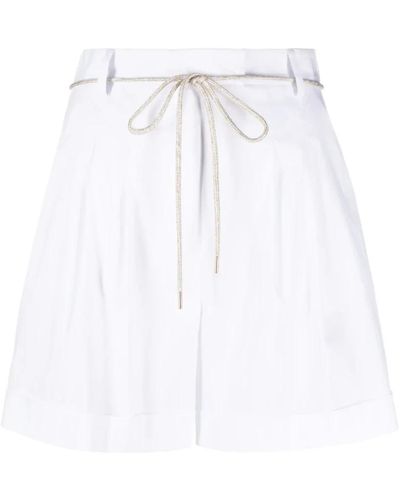 Patrizia Pepe Shorts essential morbidi art. 2p1481a23 - Bianco