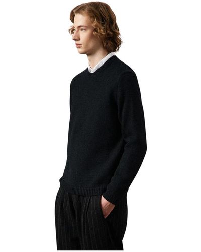 Massimo Alba Denzel maglione in puro filato di lana - Nero