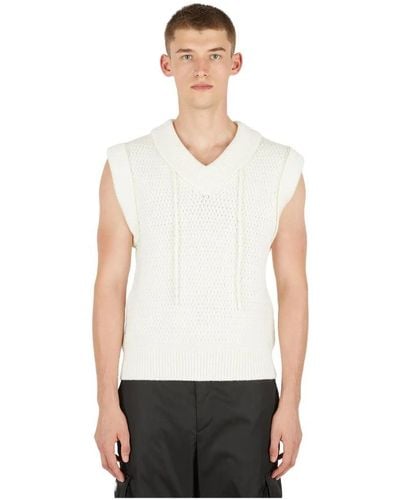 Craig Green Knitwear > sleeveless knitwear - Blanc