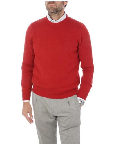 Malo Round-Neck Knitwear - Red