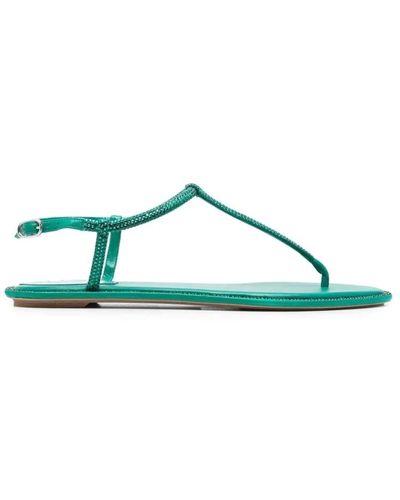Rene Caovilla Flat sandals - Grün