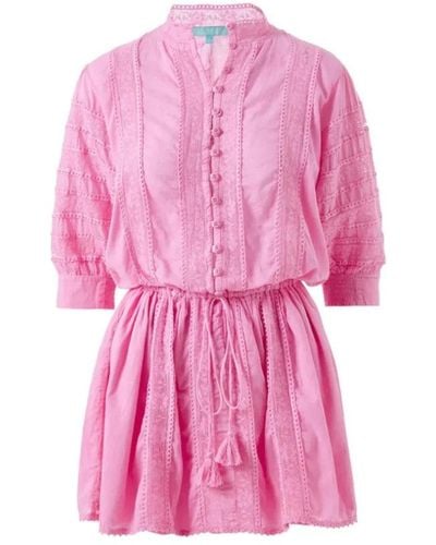 Melissa Odabash Shirt Dresses - Pink
