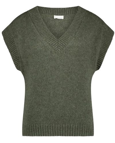 Jane Lushka V-neck knitwear - Verde