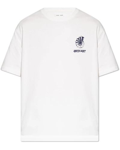 Samsøe & Samsøe Sawind bedrucktes t-shirt - Weiß
