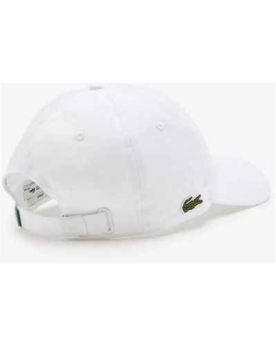 Lacoste Stylische twill cap mode - Weiß