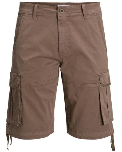 Jack & Jones Jack jones cargo shorts zeus hose mit vielen taschen - Braun