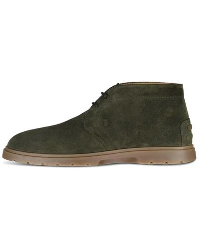 Tod's Veloursleder Desert Boots - Grün