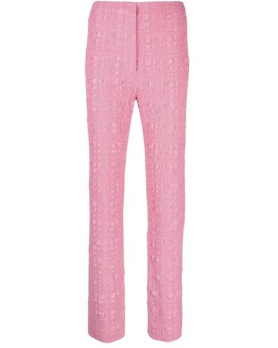Nanushka Straight Trousers - Pink