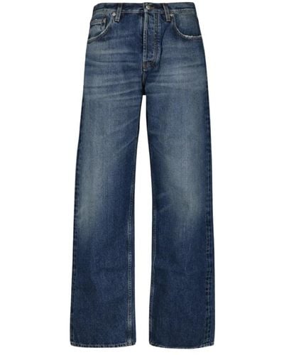 Burberry Wide jeans straight cut faded - Blau