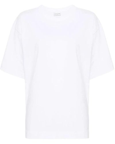 Dries Van Noten Tops > t-shirts - Blanc