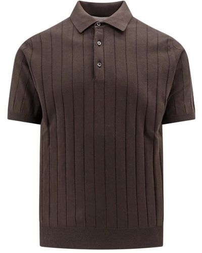 Corneliani Polo Shirts - Brown