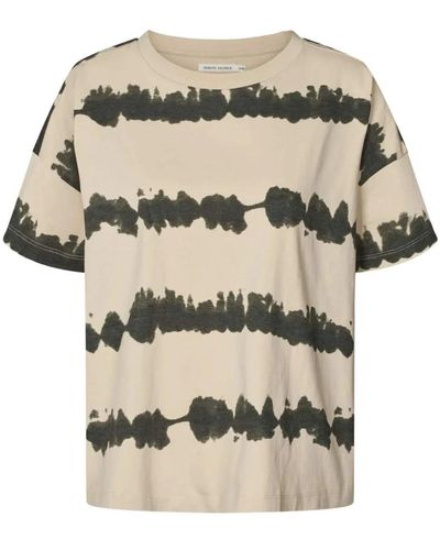 Rabens Saloner T-shirt oversize con stampa - Neutro